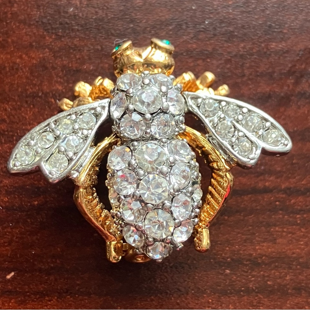 Vintage Bee/Fly Rhinestone Brooch